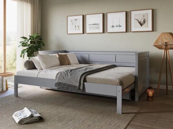 Erika Grey Guest Bed with Trundle